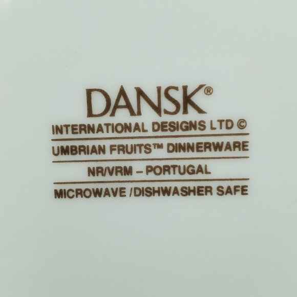 Dansk Umbrian Fruits Soup Cereal Bowls Fruits & Vines Rimmed Bowls - Picture 7 of 7
